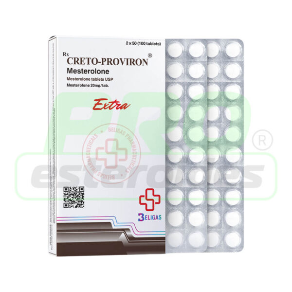 Creto-Proviron 20 mg Mestérolone (100 comprimidos) Beligas