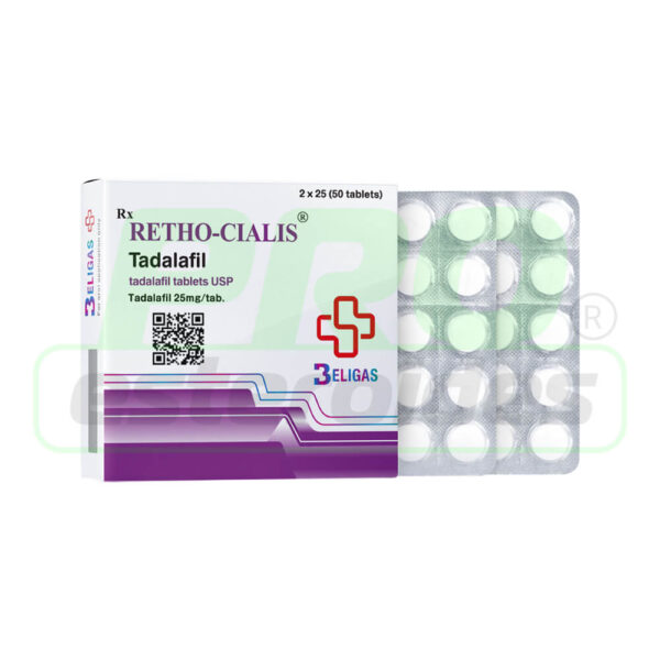 Retho-Cialis 25 mg (50 comprimidos) Beligas